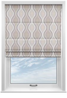 Deco, Chrome - Roman Blind